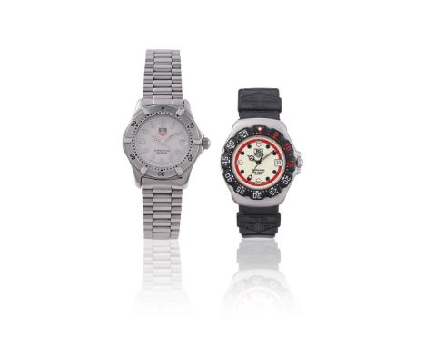 
	
		TAG HEUER, 2000 SERIES, REF. WE1211-R
		A MID SIZE STAINLESS STEEL BRACELET WATCH WITH DATE, NO. X953392
		Movement: Cal