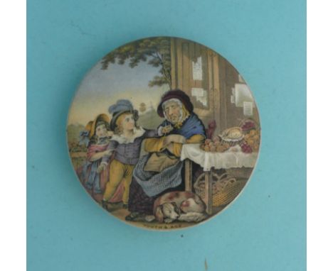 Youth and Age (366) early issue (potlid  pot lid  prattware) 