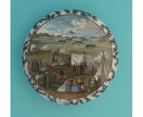 Rifle Contest, Wimbledon 1864 (224) large Illustrated (potlid  pot lid  prattware) 