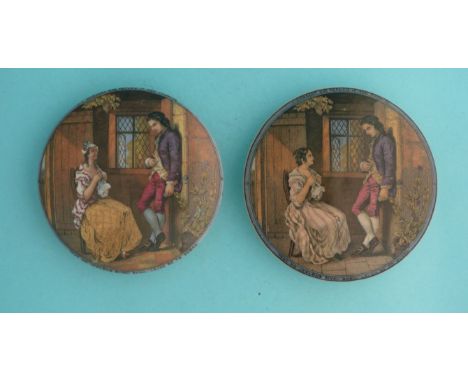 The First Appeal (329B) and (329C) both medium (2) (potlid  pot lid  prattware) 