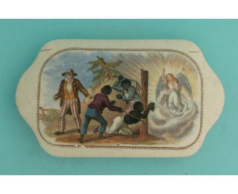 Uncle Tom (402) (potlid  pot lid  prattware) 