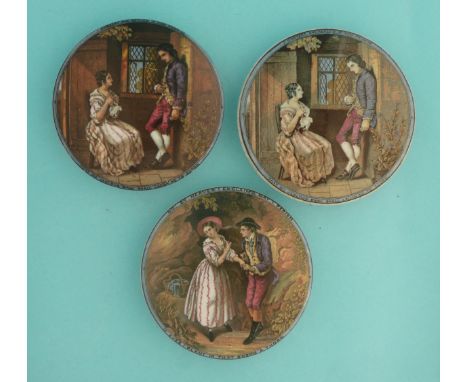 The First Appeal (329C) two examples and The Second Appeal (330B) (3) (potlid  pot lid  prattware) 