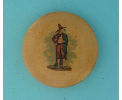 The Matador (114) restored (potlid  pot lid  prattware) 
