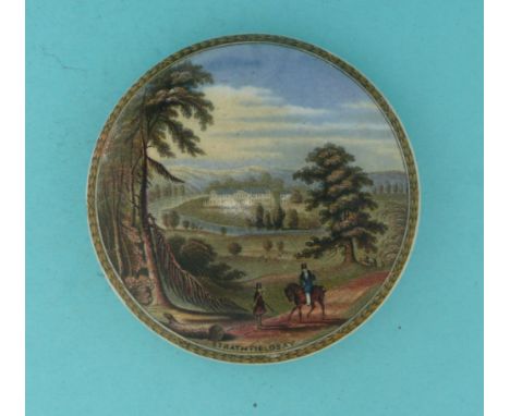 Strathfieldsay (187) medium (potlid  pot lid  prattware) 