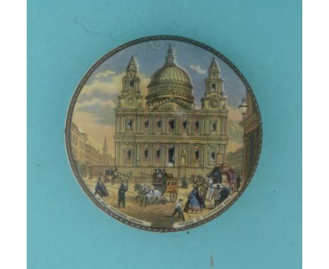 St Paul’s Cathedral (192) (potlid  pot lid  prattware) 