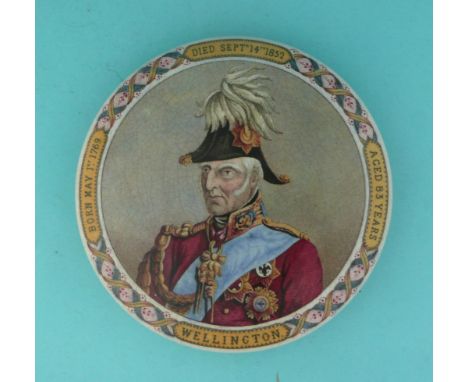 Wellington with Cocked Hat (159) Illustrated (potlid  pot lid  prattware) 