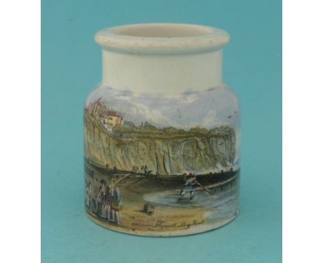 Pegwell Bay, Kent (69) (potlid  pot lid  prattware) 