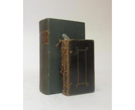 THE GENERAL DISPENSATORY CONTAINING A TRANSLATION OF THE PHARMACOPEIAS, R Brookes, 1765, panelled black goatskin binding, wor