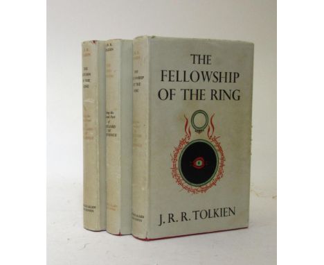 THE LORD OF THE RINGS: J R R Tolkien, The Fellowship of the Ring, 1956. 5th imp., George Allen & Unwin (tape reinforcement to