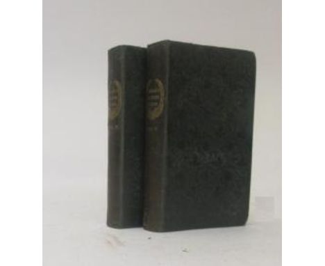 MUDIE'S BRITISH BIRDS, The Feathered Tribes of the British Islands, Robert Mudie, 1834, 2 Vols, Whittaker & Co., textured gre