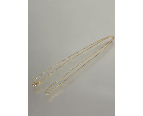 A 18ct gold box link chain necklace with ring fastening L x 30cm 4.8g
