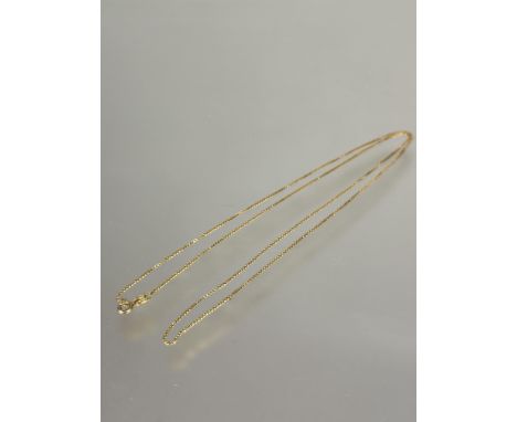 A 18ct gold box link chain necklace with ring fastening L x 30cm 4.8g