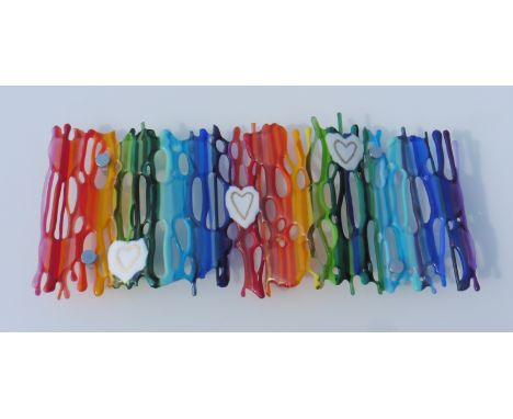 Courtsey of Debbie Burton
The Wall Art is called "Rainbow Wave ", and is a tribute to NHS staff and all our front line worker