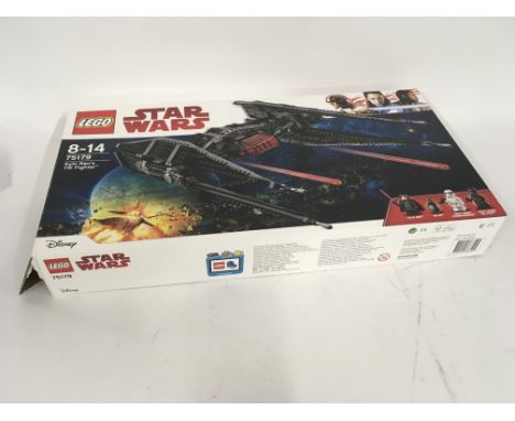 Boxed Lego set.. Star Wars. 75179. KYLO RENS TIE FIGHTER  previously assembled parts bagged construction guide book included.
