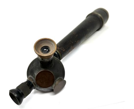 A First World War period French prismatic field monocular telescope, 