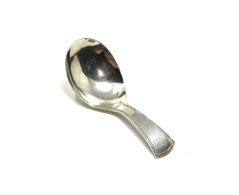 Fine antique Georgian silver tea caddy spoon 
