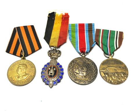 4 vintage world military medals 
