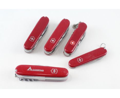 5 x Vintage Swiss Army KNIVES 