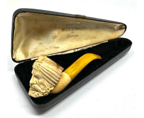 Boxed vintage genuine meerschaum pipe by duncan 