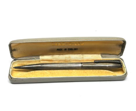 Boxed vintage silver yard o led pencil 