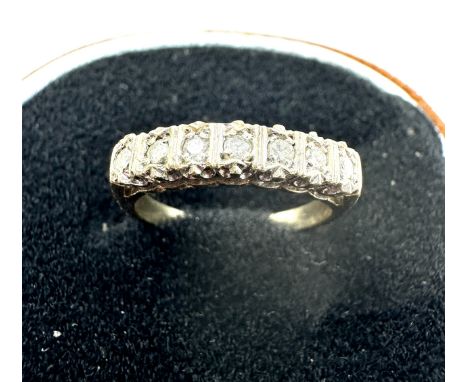 9ct gold diamond ring weight 2.7g 