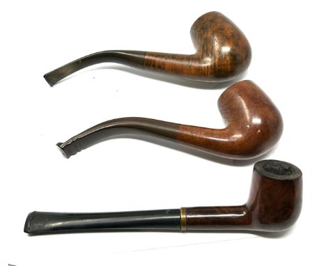 3 vintage pipes inc petersons , bruyere ,meerscham lined 