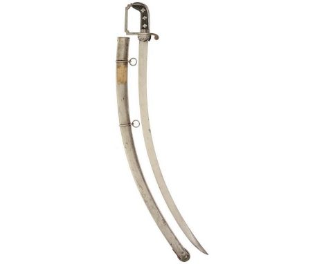 A GEORGIAN LIGHT INFANTRY OFFICER'S SWORD TO THE 51ST REGIMENT?, 78cm sharply curved blade with minor edge nicks, regulation 