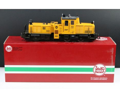 Boxed LGB Lehmann G scale The Big Train 20670 Schoema 2067 track cleaning locomotive, with instructions