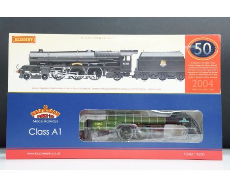 Boxed ltd edn 50th Anniversary Hornby R2426 BR 4-6-2 Princess Royal Class Princess Elizabeth locomotive and a boxed Bachmann 