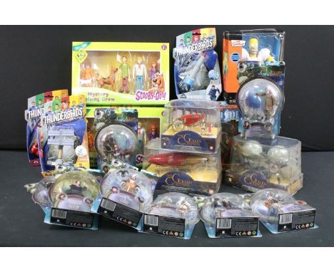 19 Boxed / carded TV related figures and vehicles to include 9 x PopCO The Golden Compass figures (Lord John Faa, Lord Asriel