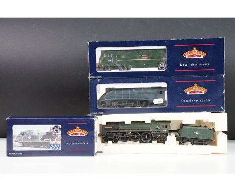 Three boxed Bachmann OO gauge locomotives to include 32-076DC DCC On Board Class 56XX Tank 6671 BR lined green, 32-051 Class 