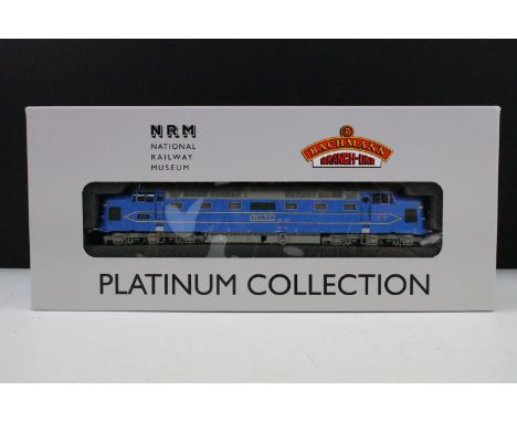 Boxed ltd edn Bachmann OO gauge NRM Platinum Collection Deltic Prototype locomotive, complete with paperwork and stand
