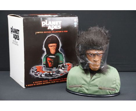 Boxed Ltd edn Planet Of The Apes Collectors Item (Ape Head), box showing storage wear otherwise vg overall