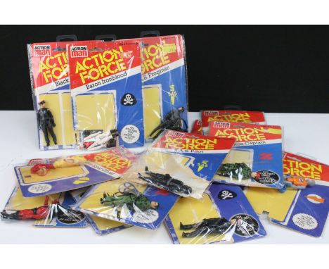 Action Man Action Force - 15 Palitoy Action Force figures to include SAS Pilot, SAS Squad Leader, Z Force Captain, Z Force Sa
