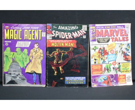 Comics - Three Marvel DC Comics / American Comics Group comics to include Marvel DC Comics The Amazing Spider-Man issue No. 2