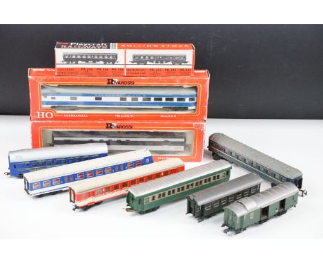 10 HO gauge items of rolling stock to include 2 x boxed Rivarossi Supermodello (CN &amp; Colorado Eagle), boxed Playcraft BR 