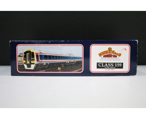 Boxed Bachmann OO gauge 31-512 159 3 Car DMU Stage Coach set, complete