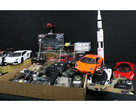 Quantity of various toys to include Radio Control cars including boxed Ford Shelby GT500, Rastar Lamborghini LP700-4, MZ Lamb