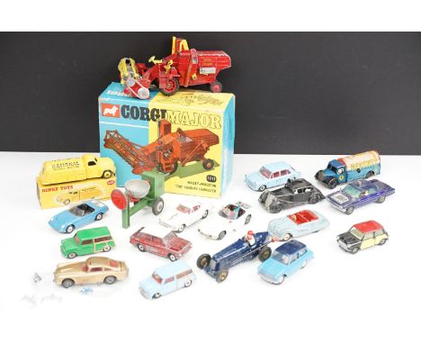 Quantity of Mid 20th C onwards diecast models to include boxed Corgi Major 1111 Massey Ferguson Combine Harvester, boxed Dink