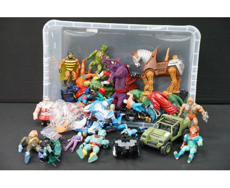 Collection of 80s onwards figures to include 18 x Masters Of The Universe MOTU He-Man figures, creatures and vehicles includi