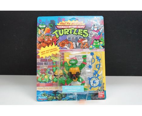 Teenage Mutant Ninja Turtles - Carded Playmates Bandai Wacky Action Breakfightin' Raphael figure, Teenage Mutant Hero Turtles