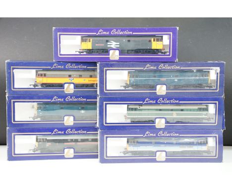 Seven boxed Lima Collection OO gauge locomotives to include L204687 Diesel Locomotive Class 31468, L205213 Diesel locomotive 