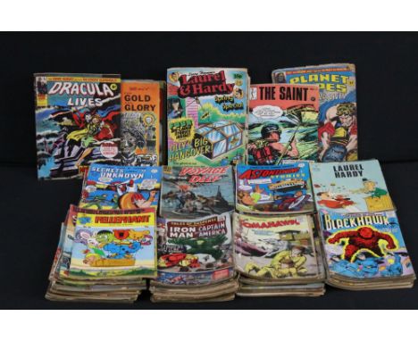 Comics - Collection of various comics to include DC Comics, Gold Key, etc featuring Dracula Lives No. 53, Tales Of Suspense I