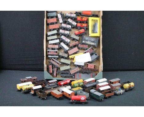 Around 75 HO / OO &amp; TTR items of rolling stock to include Wrenn, Peco, Jouef, Marklin etc, features tankers, wagons and v