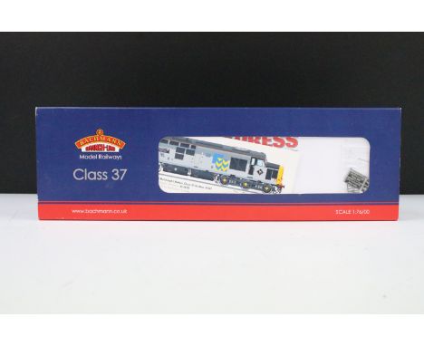 Boxed Bachmann OO gauge 32-381S Class 37/5 Triple grey Hartlepool Pipe Mill 37507 locomotive produced for Rail Express 