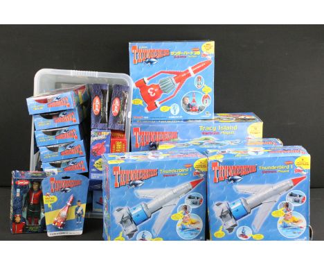 22 Boxed / carded Gerry Anderson related figures, vehicles &amp; playsets featuring 5 x Carlton Thunderbirds action figures (