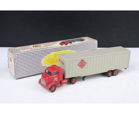 Boxed Dinky Supertoys 948 Tractor Trailer McLean diecast model, some paint chips to cab, mainly around connecting part to tra