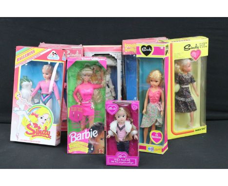 Sindy - Seven boxed Sindy dolls to include 1978 Marx Toys 1000 Sindy doll (Sealed), Pedigree 42045 Sindy Ballerina With Compl