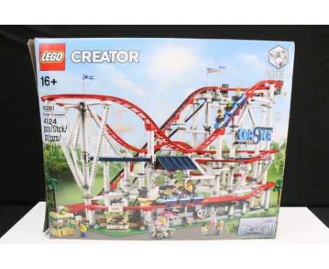 Lego - Boxed Lego Creator 10261 Roller Coaster set, previously built appearing complete but unchecked with minifigures, box s