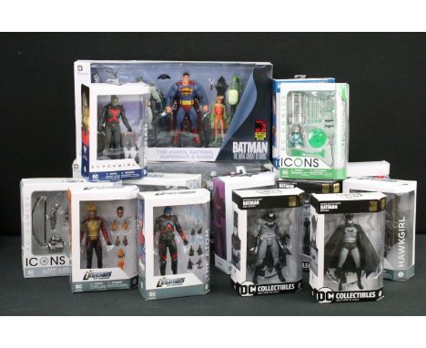 15 Boxed DC Collectibles featuring 3 x Batman Black And White figures (Bob Kane, Jim Lee &amp; Greg Capullo), DC's Legends Of